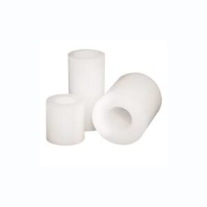 3mm ID x 7mm OD x 5mm Nylon Spacer 10pcs set for electronics, PCB mounting, 3D printers, panels, and small assemblies.