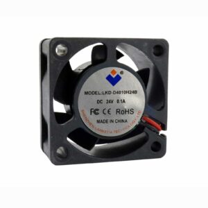 4010 24V Axial Cooling Fan LKD-d4010h24B with dual ball bearing, JST-XH connector, and extension cable for Rat Rig V-Core 3 Eva 3 hotend cooling.