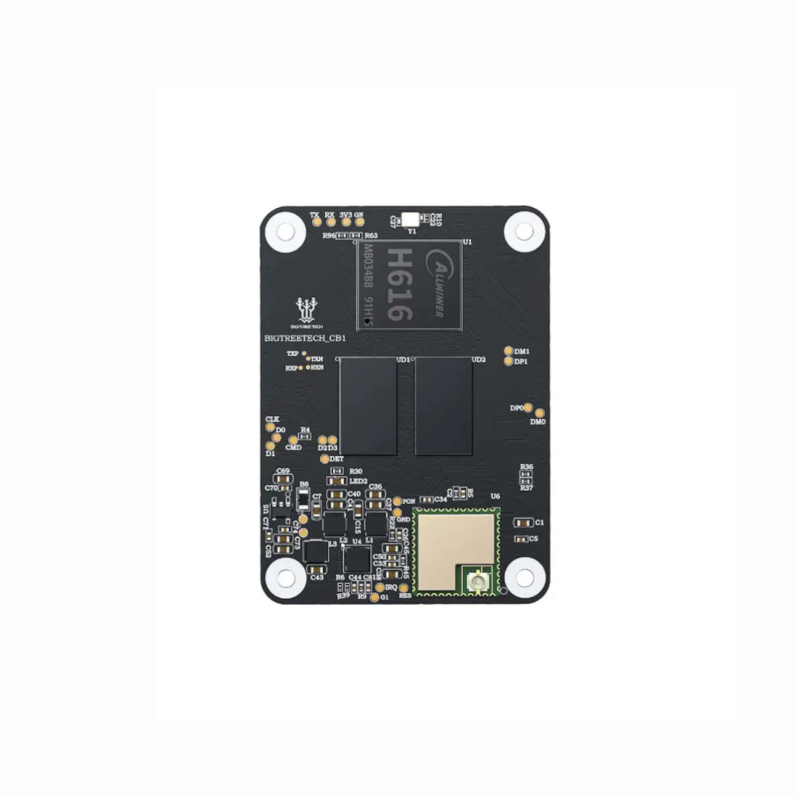 BIGTREETECH CB1 compute module with quad-core ARM processor and 1GB DDR3 RAM for Klipper 3D printer electronics.