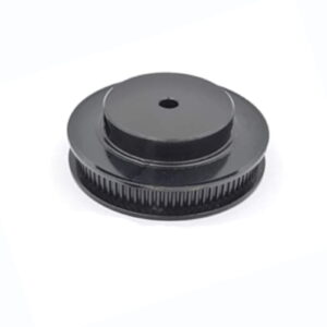 80 Tooth GT2 Timing Pulley with 5mm bore and black anodized aluminum body for Voron 2.4 and DIY 3D printer belt motion systems.