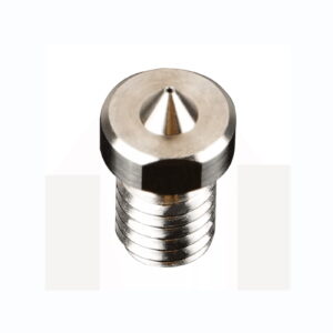 V6 Titanium Nozzle 0.4mm for 1.75mm M6 E3D-style hotends, carbon fiber filament, wood-filled filament, glow filament, and abrasive 3D printing.